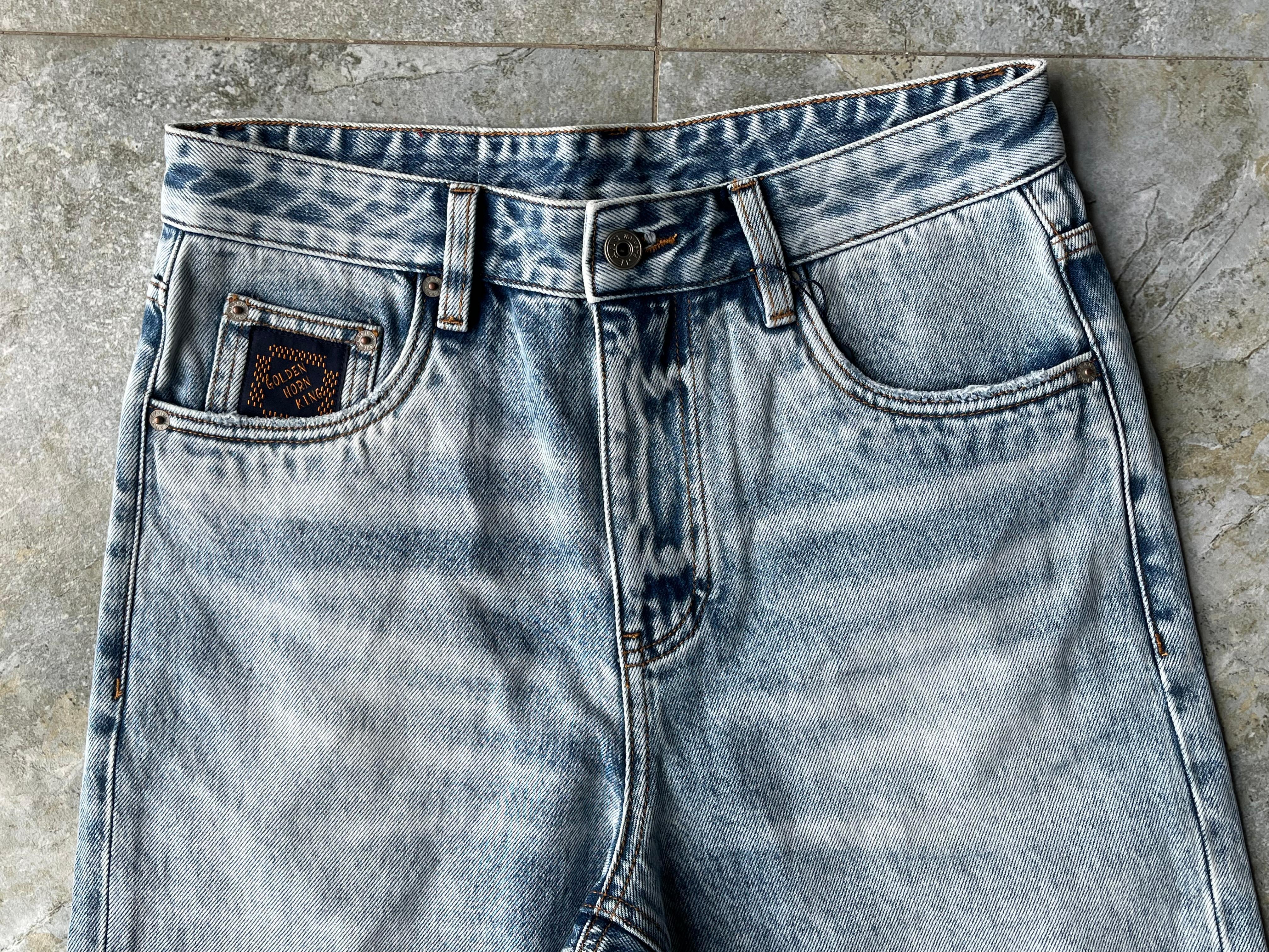 Gradient Faded Mid Waist Wide Leg Jeans Reinforced Stitch Wide Leg Mid Waist Jeans Pre Shrunk