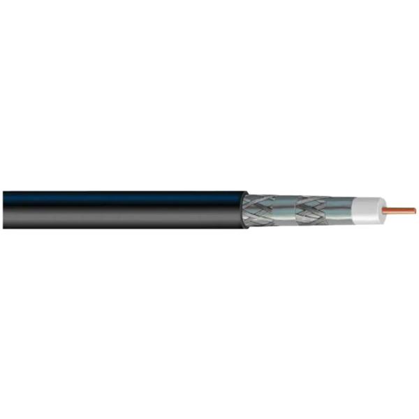 RG11 Q 14AWG CCS Ligado Alumínio PET Fio trançado de alumínio Revestimento PVC CMP 75 Ohm CATV Cabo coaxial