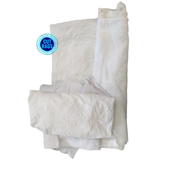 algodão branco de 25kg/Bale 35cm que limpa Rags
