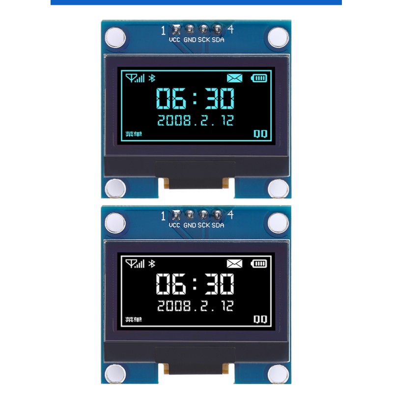 OLED1.3 Blue High-Definition Screen 4-PIN I2CIIC CommunICation Strip Pcb Board Ch1116 Compatible With Sh1106