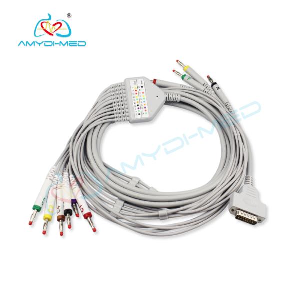 2.8M Ekg Ecg Cable GE Hellige Micro Smart MAC 500/1100 MAC 1200/1200 ST 10 Lead
