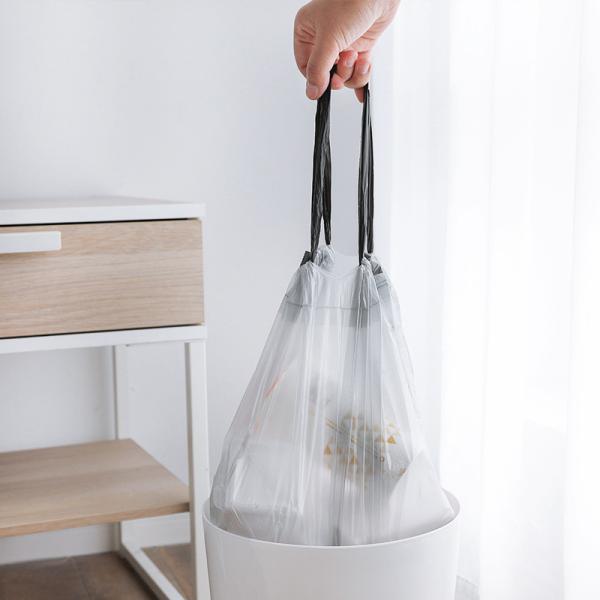 Floral Scented Kitchen Trash Bag with Drawstring Closure and Leakproof Design