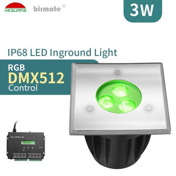 SS316L DC24V DMX512 LED a rectifié la piscine allumant SMD3535 RVB