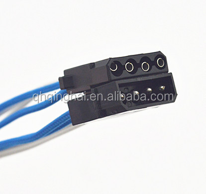 4 Pin Molex Male to Female Extension Cable 12