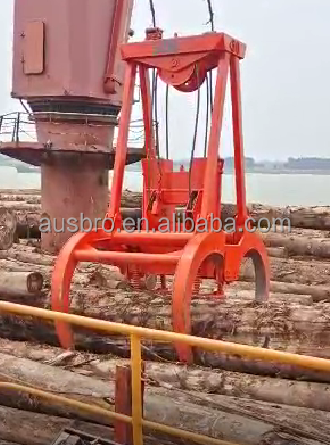 Customized 25T Clamshell Single Rope Wireless Remote Control Grab Orange Peel Grab