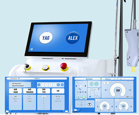 Premium Long Pulse Alexandrite Laser System Gold Standard For Hair Removal Skin Rejuvenation