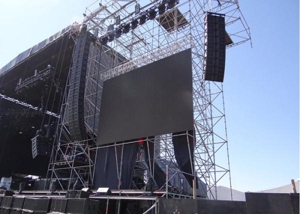 Constant Current P10 Outdoor Rental LED Screen , Horizontal Scrolling LED Display