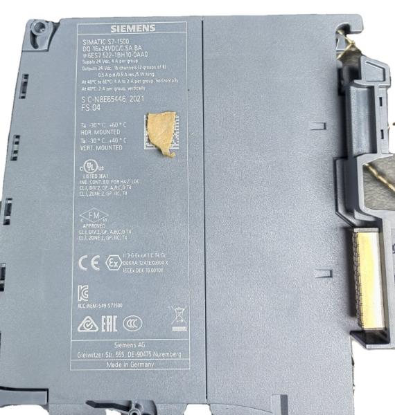6ES7522-1BH10-0AA0 SIMATIC S7-1500 Siemens DQ16xDC 24V 0.5A BA Digital Output Module