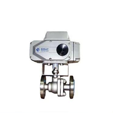 Válvula de esfera elétrica de controle de fluxo de pequeno porte de aço inoxidável de temperatura normal