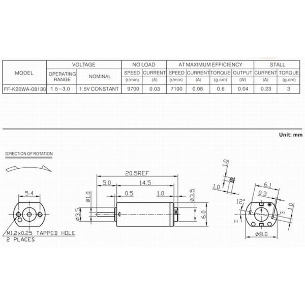 К20ВА 8мм почистило мотор щеткой 3В/6В/12В ДК мотора микро- для игрушки робота лянр