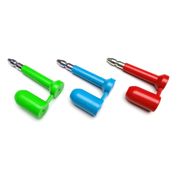 Low Carbon Steel ABS Security Bolt Seals For Disposable Manual Operation Container Lock