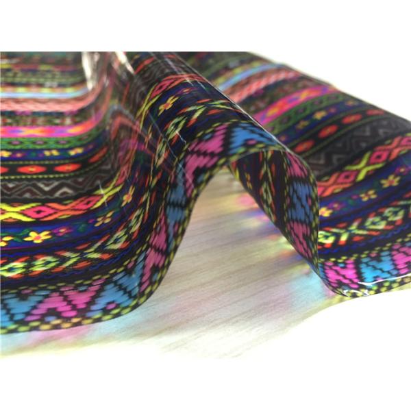0.15mm Thickness Ethnic Style Printed TPU Leather Anti Mildew For Coats / Bags