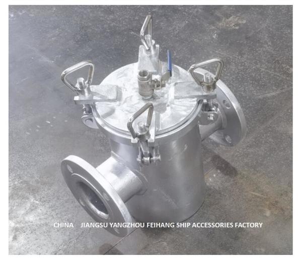 Carbon Steel Hot-Dip Galvanized Suction Coarse Water Filter AS80 CB/T497 Sea Water Strainers