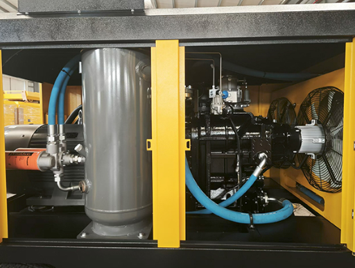 75kW Portable Screw Air Compressor with 13m³/min Flow and 8bar Pressure for Mining Construction