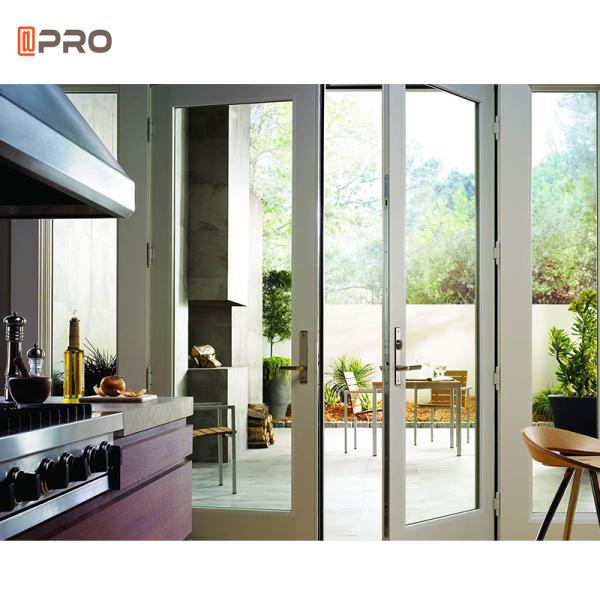 Fixed Blind Aluminium Hinged Doors Swing Casement Double Glass Doors For House