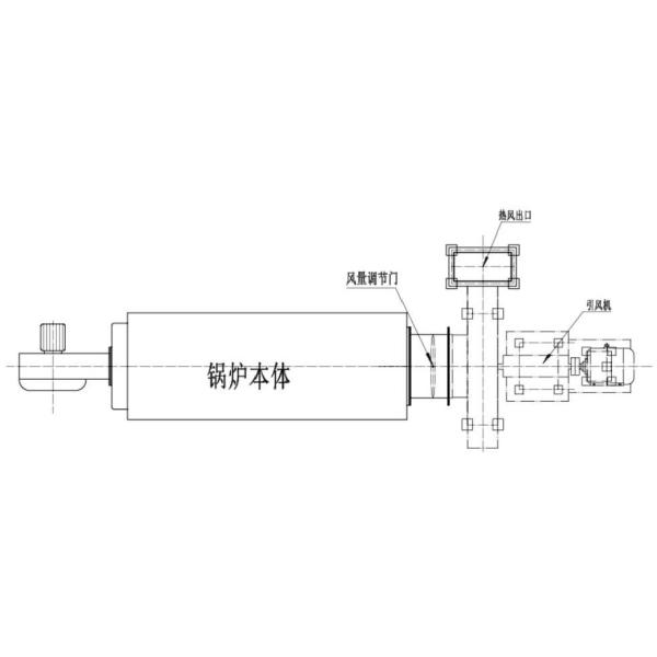 ZRFQ horizontal fuel gas mixed air hot blast furnace