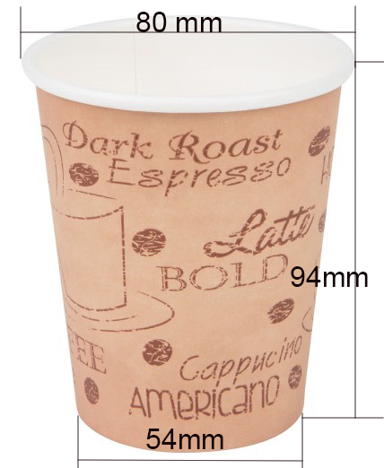 Wedding Double Walled Paper Coffee Cups , Disposable Espresso Cups Logo Printing