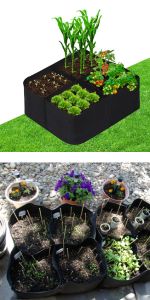 Fabric Raised Garden Bed 6x3x1ft Garden Grow Bed Bags for Growing Herbs, Flowers and Vegetables 128 Gallon