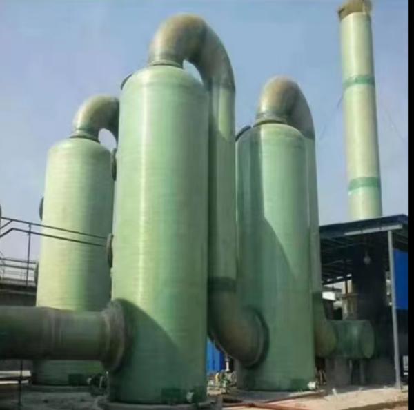 Torre de Absorção Industrial de Fibra de Vidro GRP de Purificação Frp para Equipamento de Tratamento de Gases Ácidos Residuais