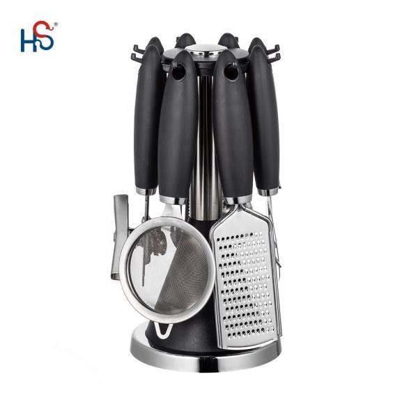 Stainless Steel Kitchen Gadget Set for Sustainable Cooking Tools and TPR Handle