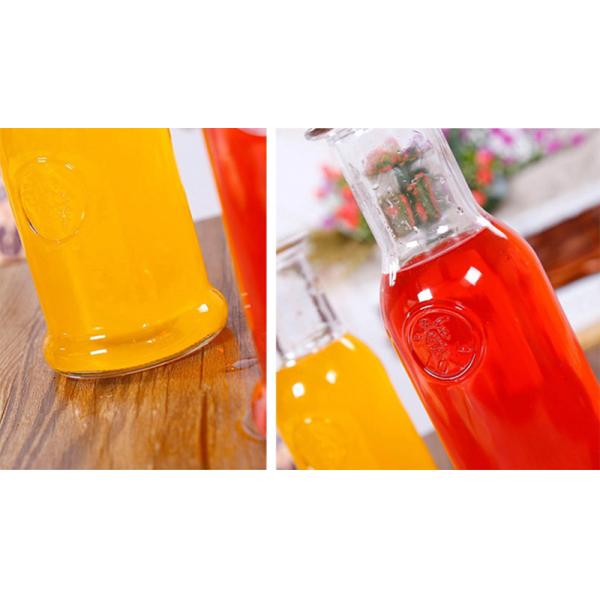 Бутылки сока судомойки безопасные пустые, бутылка широкого рта чая со льдом стеклянная