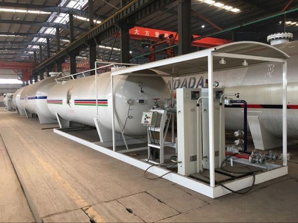 10 Tons Cylinder LPG Bottling Plant , 20,000L Gas Cylinder Filling Station