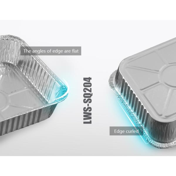 Customized Request Accepted 1350ml Disposable Aluminum Foil Container for Food Packaging