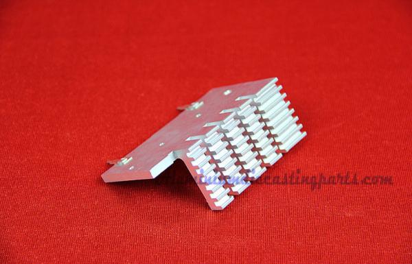 Silver Anodize Extruded Aluminum Heat Sink For UPS