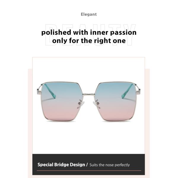 Не поляризовыванное УЛЬТРАФИОЛЕТОВОЕ слишком больших солнечных очков рамки металла анти- защищает глаза