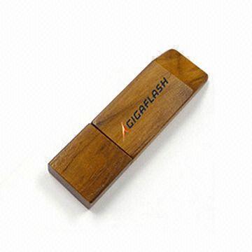 Memoria USB de madera AT-101O de la forma cuadrada