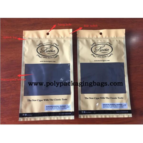 150mm*245mm Classic Three Side Sealed Cigar Humidor Bags