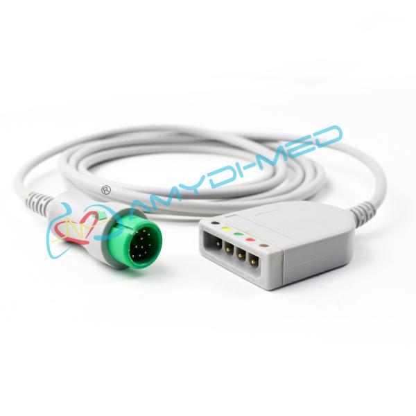 Nihon Kohden Ecg Cable 10 Lead Leadwires Connector For Life Scope Mindray T5