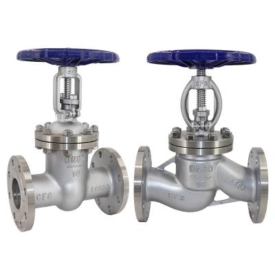 Válvula de globo de aço inoxidável 304 de carga leve/média com flange API de 2 e controle manual