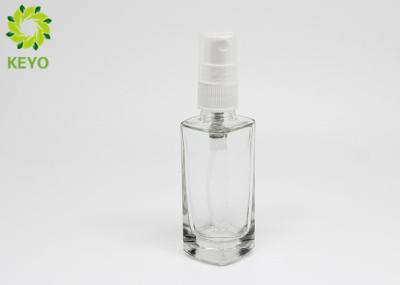1 OZ 30ml Clear Glass Face Mist Bottle Square Shape Custom Service Acceptable