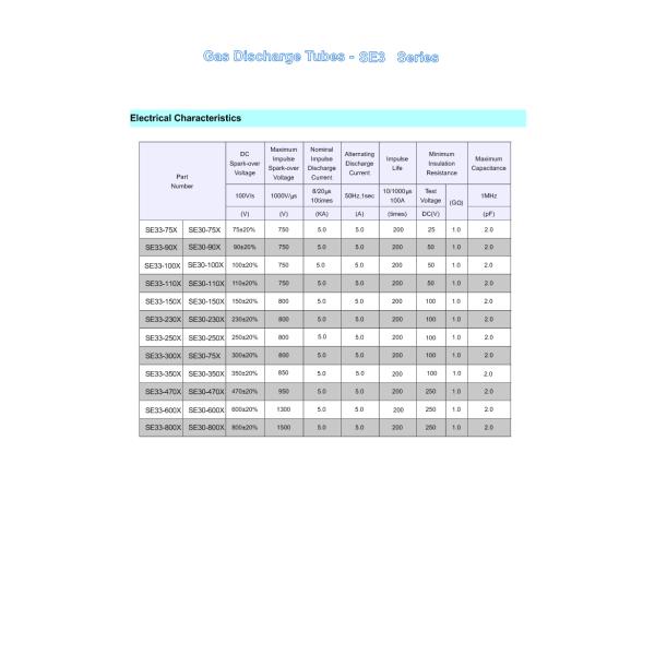 5TS800L GDT Ceramic Gas Discharge Tube Double-Layer Lightning Protection  10 KA