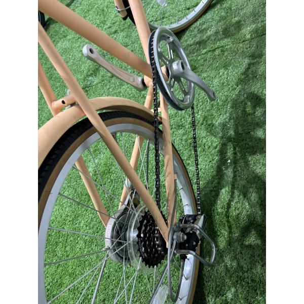 Bicicletas híbridas de aluminio para viajeros de la ciudad con silla cómoda y llantas lisas