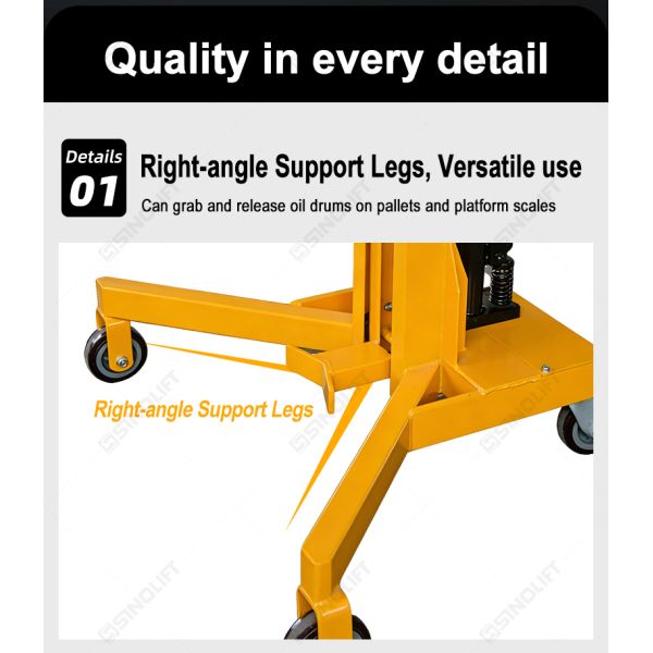 DTF450 Foot-Operated Hydraulic Drum Truck