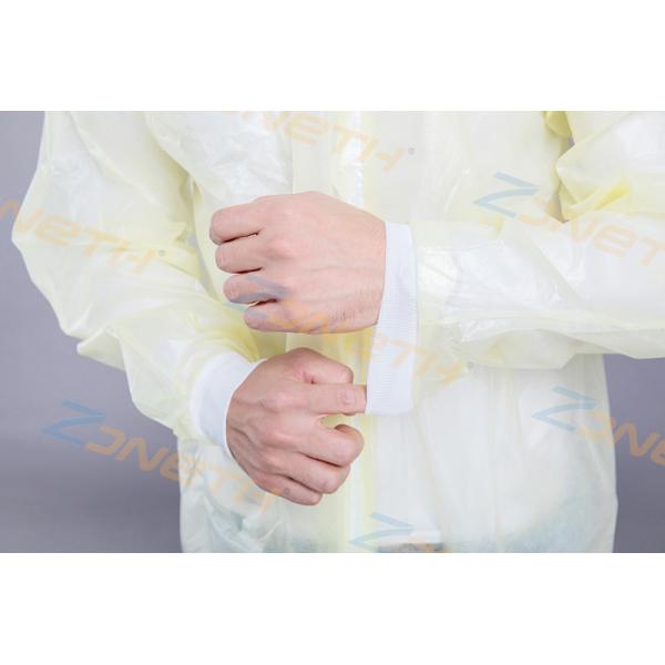 Dust Protective Knit Cuff Zipper Disposable Work Overalls