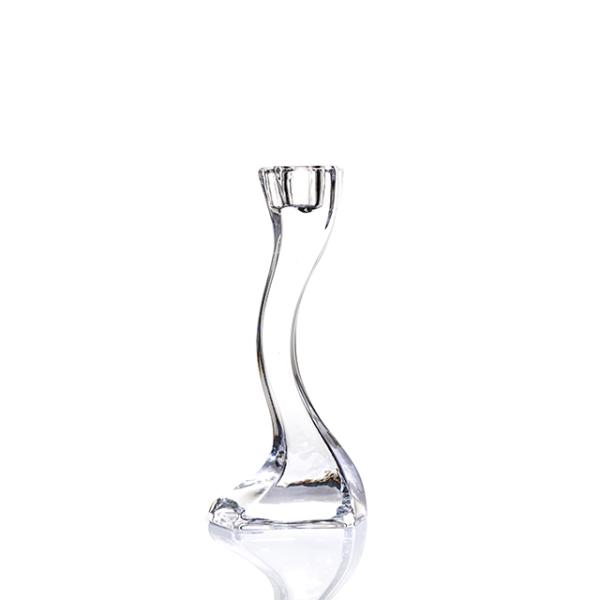 Custom made clear crystal glass candelabra candlestick holder