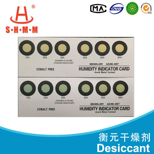 Electronics Humidity Indicator Card Reversible Color Change , 102.5*38.0mm Size