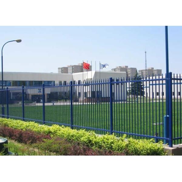 Голубая загородка верхней части 1.2x1.8m пикетчика покрытия порошка цвета трубча