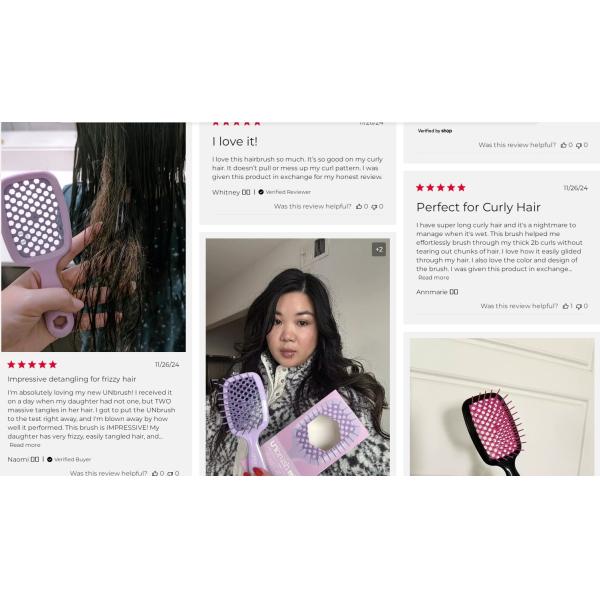 El peso ligero del cepillo desentraña el calor FHI Cepillo para el cabello Libre de dolor DuoFlex Anti Static Bristles