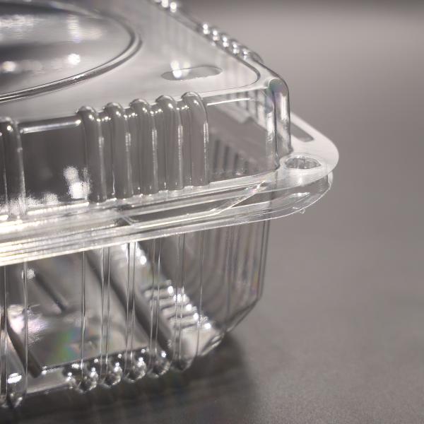 Disposable PET Plastic Food Box To Go Containers With Lids For Fresh Fruit