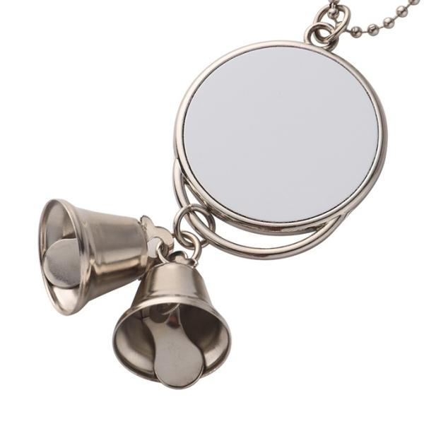 Colgante de campana personalizado para regalo de Navidad, pequeño colgante de metal para sublimación, adorno de campana