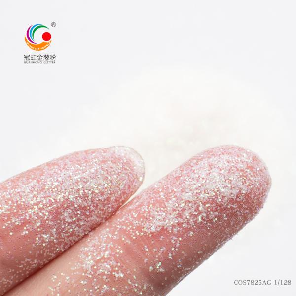 White Biodegradable Makeup Glitter Eyeshadow Powder For Christmas 2.0mm