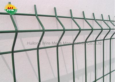 Powder Coated Welded Mesh Fence Curved 3D V Bend For Garden
