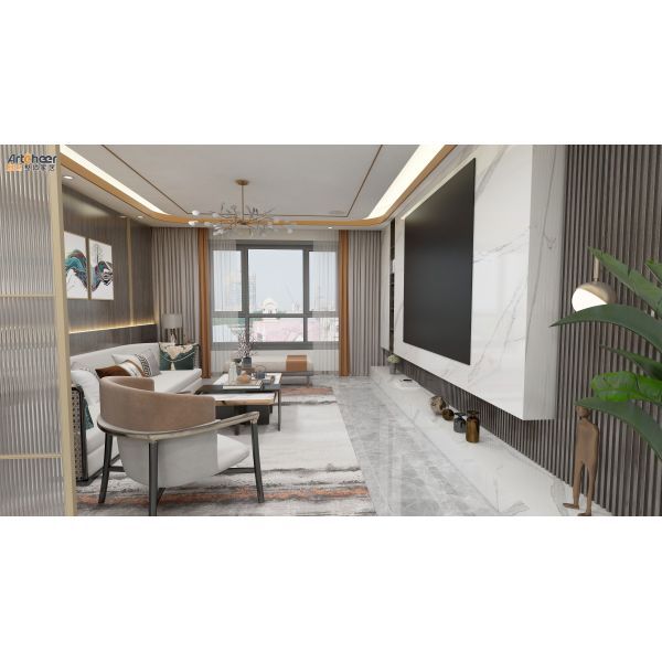 Modern Adjustable Height Extendable TV Cabinet Wall Mounted Stand with Customized Size
