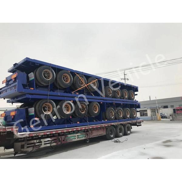 Transport Steel 45T Flatbed 45ft Container Semi Trailer