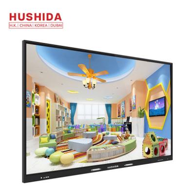 HUSHIDA do whiteboard de alumínio do quadro de 65 polegadas o tela plano interativo 4k conduziu o tela táctil do monitor