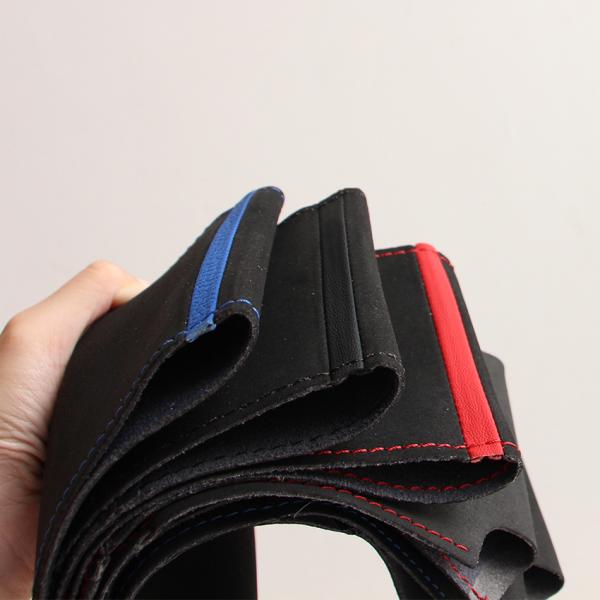 Black Suede Car Steering Wheel Cover for BMW E46 E39 330i 540i 525i 530i 330Ci M3